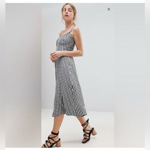 Gingham Midi Dress